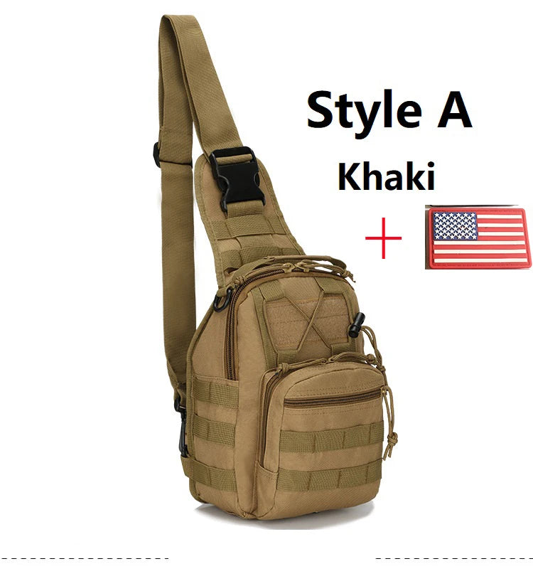 Sling Backpack Molle Waterproof Rucksack Bag Shoulder Bags Hiking Camping Travelling Backpacks Chest Bags