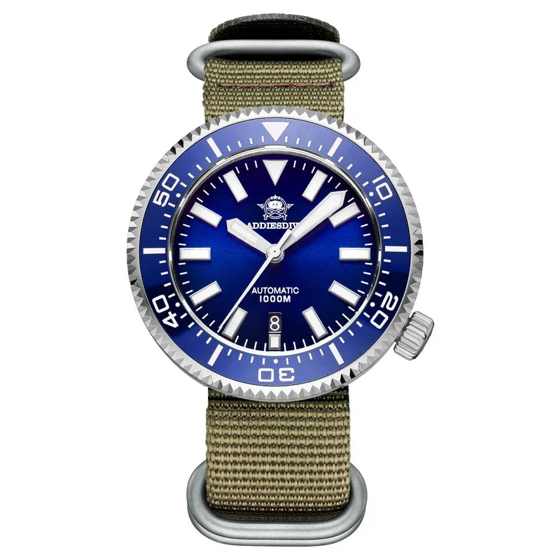 ADDIESDIVE MY-H6 1000m Men's Diving Watch Sapphire Glass Automatic Mechanical Wristwatch Super Luminous Calendar Luxury Watches