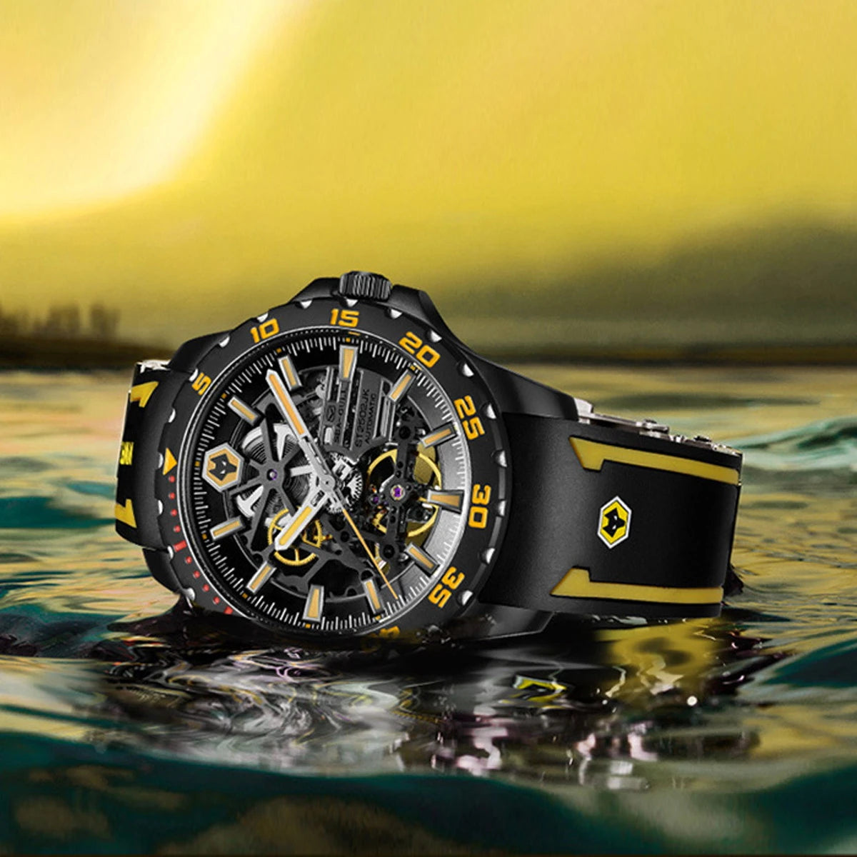 Seagull Men's Mechanical Watch 2023 Top Brand Luxury Sports Double-Sided Hollow Mechanical Wristwatch For Man 815.92.1877Hk