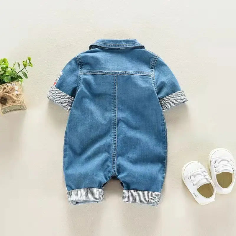 IENENS Kids Baby Boy Jumper Girls Clothes Pants Denim Shorts Jeans Overalls Toddler Infant Jumpsuits Newborn Clothing Tracksuits