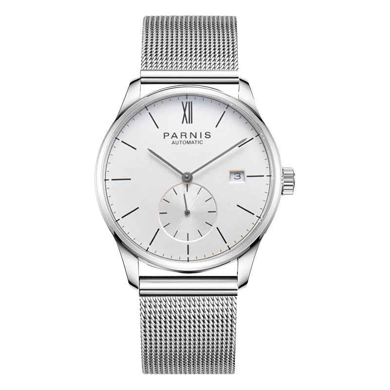 Parnis Mechanical Watches Minimalist Watch for Men Wristwatch Luxury Waterproof Automatic hombre Relogio Masculino Calendar 2025