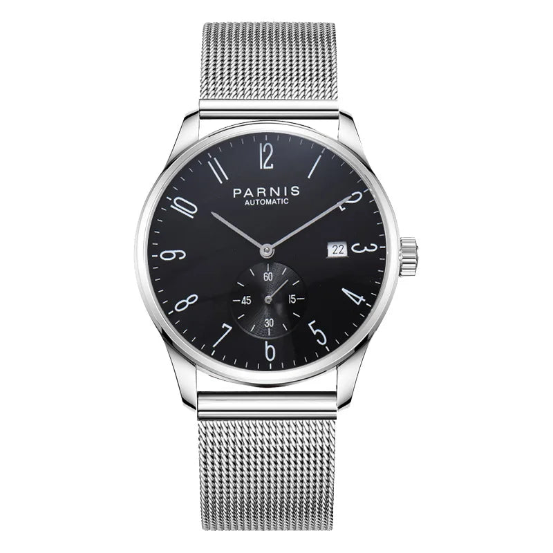 Parnis Mechanical Watches Minimalist Watch for Men Wristwatch Luxury Waterproof Automatic hombre Relogio Masculino Calendar 2025