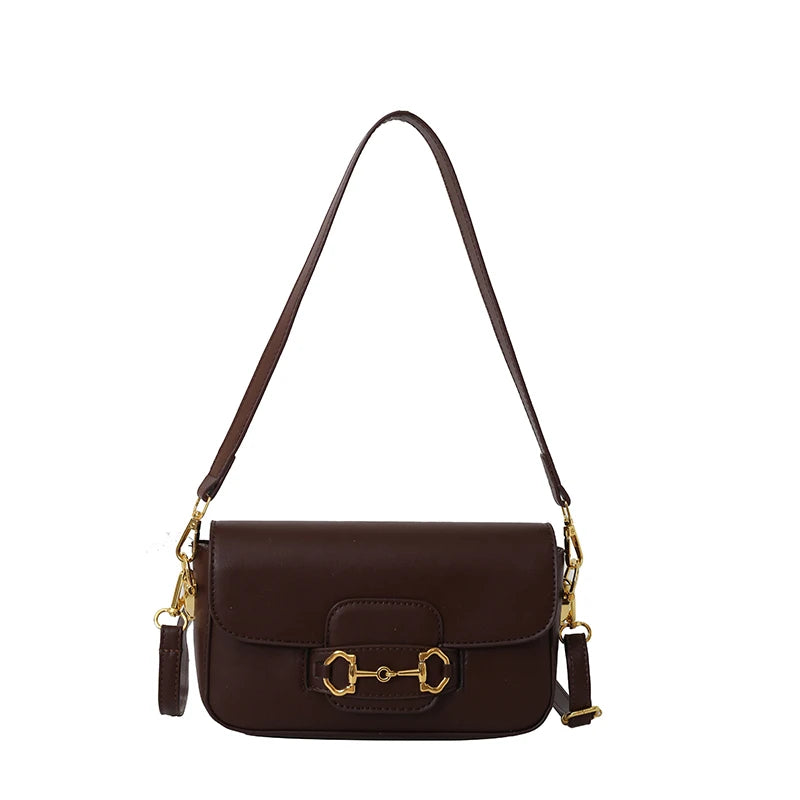 Elegant Leather Handbag For Women - Designer Crossbody Shoulder Bag Ladies Tote Premium Messenger Purse