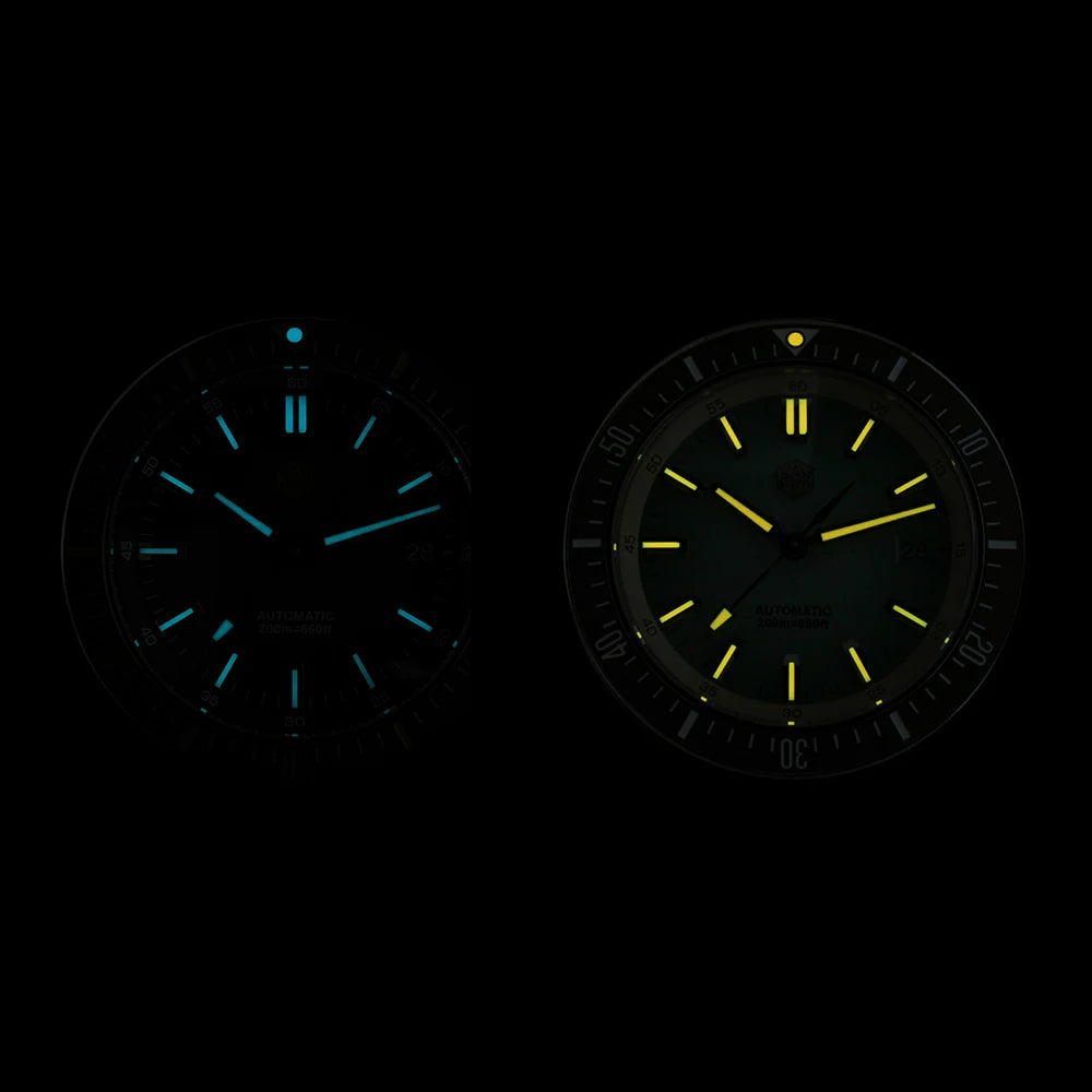2025 San Martin New 40mm Diver Watch Stainless Steel NH35 Automatic Mechanical 200m Waterproof Men Timepiece Luminous SN0118G-B