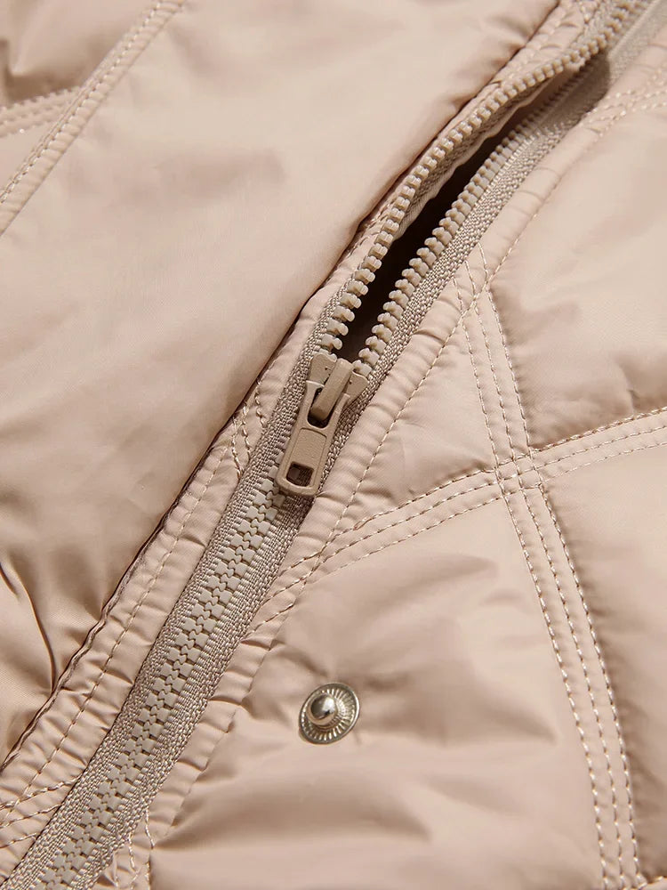 I BELIEVE YOU Turn-down Collar Women's Jacket 2024 Winter New Short Loose Windproof Warm Cotton-padded quilted Jacket 2234155370