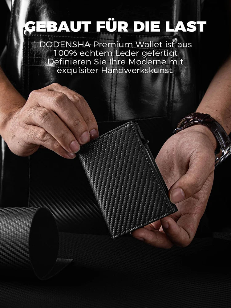 YATBEST Men's Wallet with Zipper Change Bag Credit Card Clip Ultra Thin Magnetic RFID Anti Theft Brush Aluminum Box Card Bag