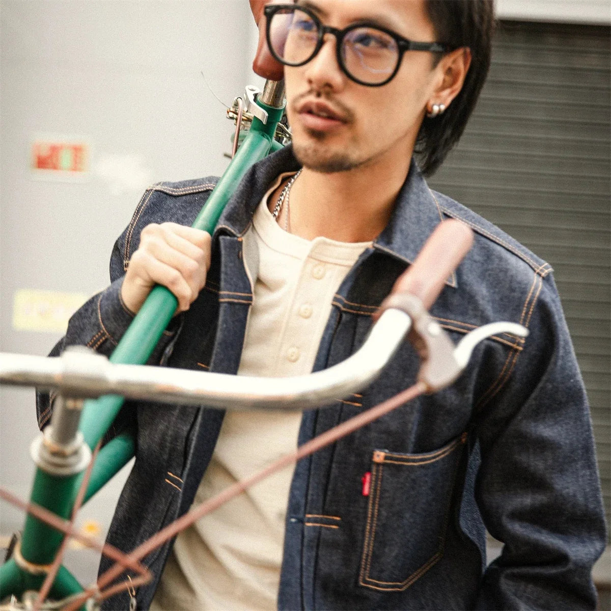 Red Tornado 506XX Jean Jacket American Casual Style Type 1 Selvedge Denim Blouse TYPE1-0001