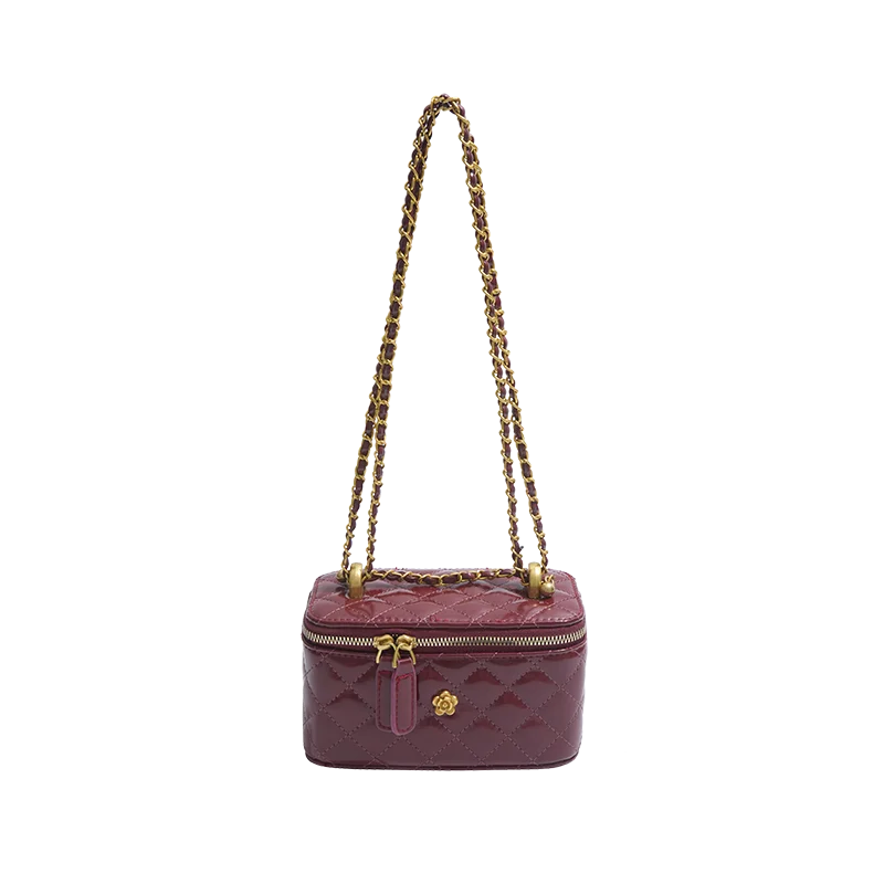 Fashion Mini Shoulder Party Bags for Women 2025 PU Leather Handbag Ladies Chain Crossbody Bags Female Small Square Pocket Bag