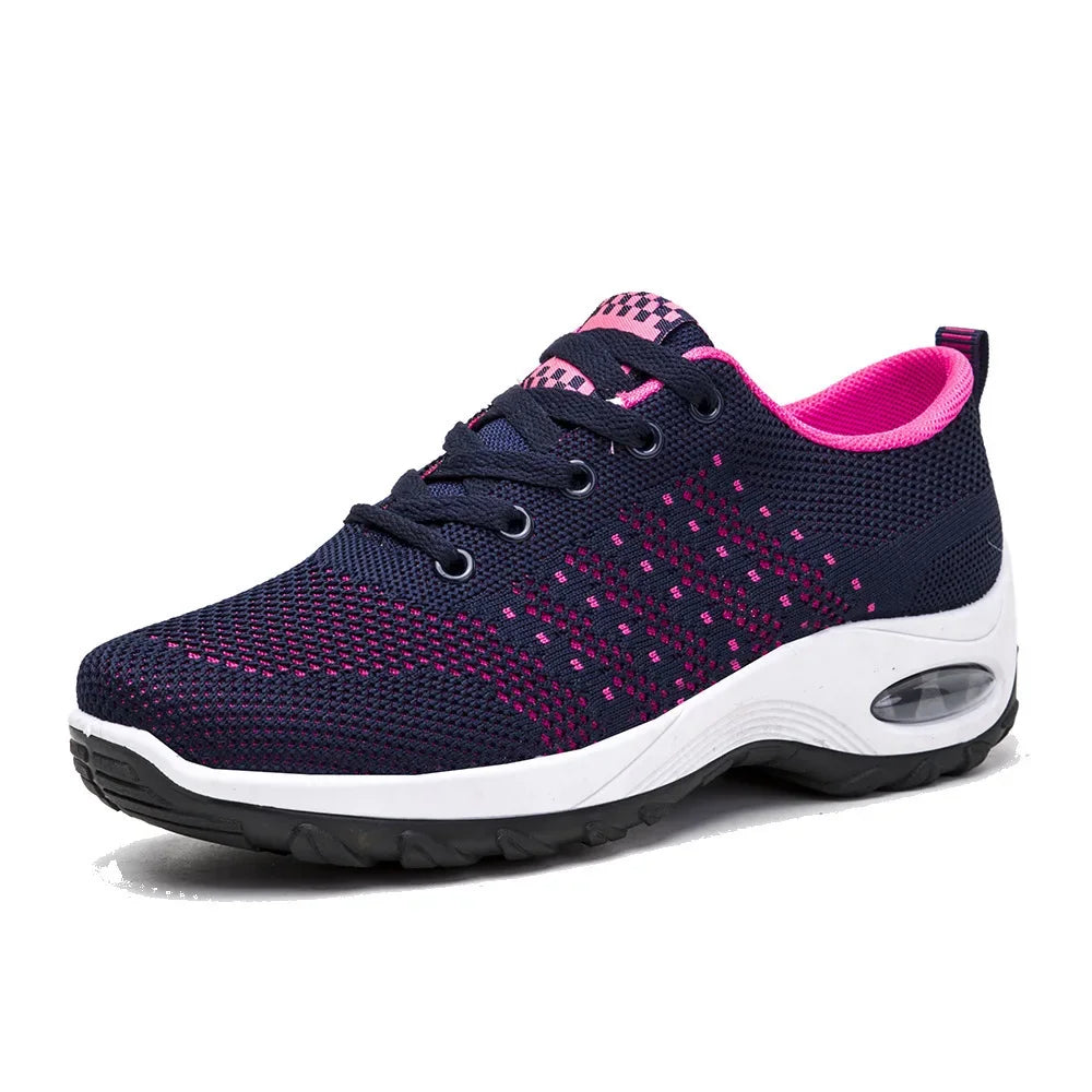 Woman Sneakers Fashion Casual Shoes Summer Cushion Mesh Female Shoes Comfortable Breathable Heightening Sneakers for Women