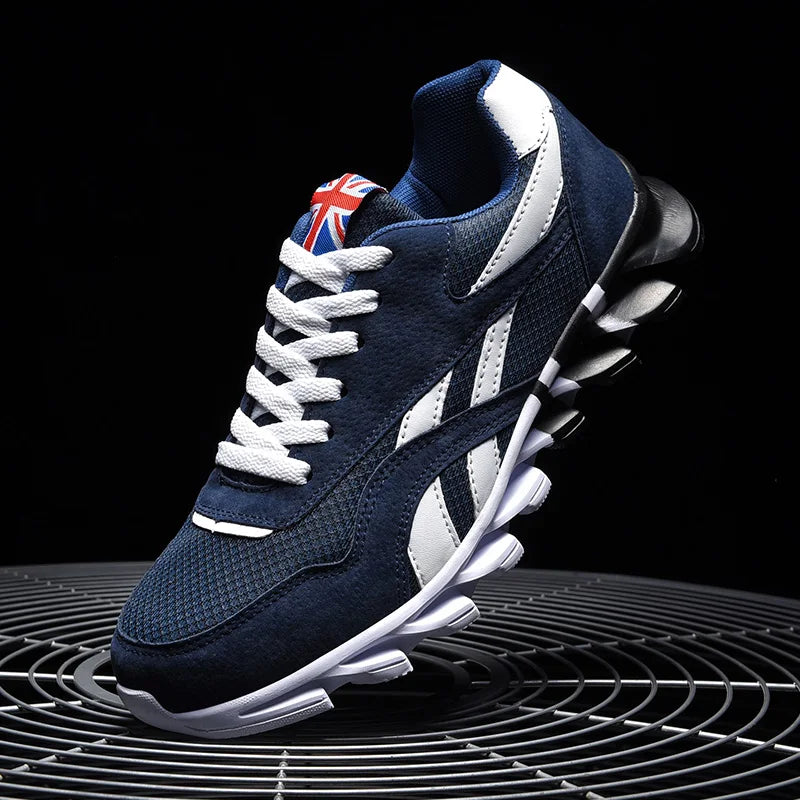 Men Sports Running Shoes Marathon Air Cushion Breathable Lightweight Mens Outdoor Hiking Athletic Nonskid Blade Sneakers Jogging