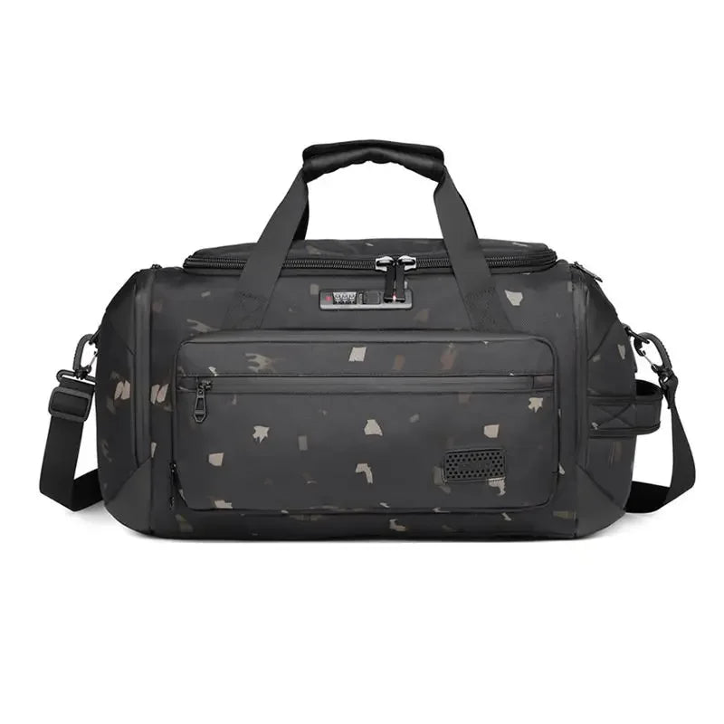 OZUKO Waterproof Bag Bagsmart Handbags Large Capacity Carry On Luggage Bags Men Business Duffel Shoulder Outdoor Tote Weekend