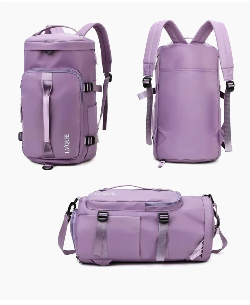 Travel Backpack Large Capacity Fashionable Portable Shoulder Sports Fitness Bag, Multifunctional Weekend Travel Storage Bag