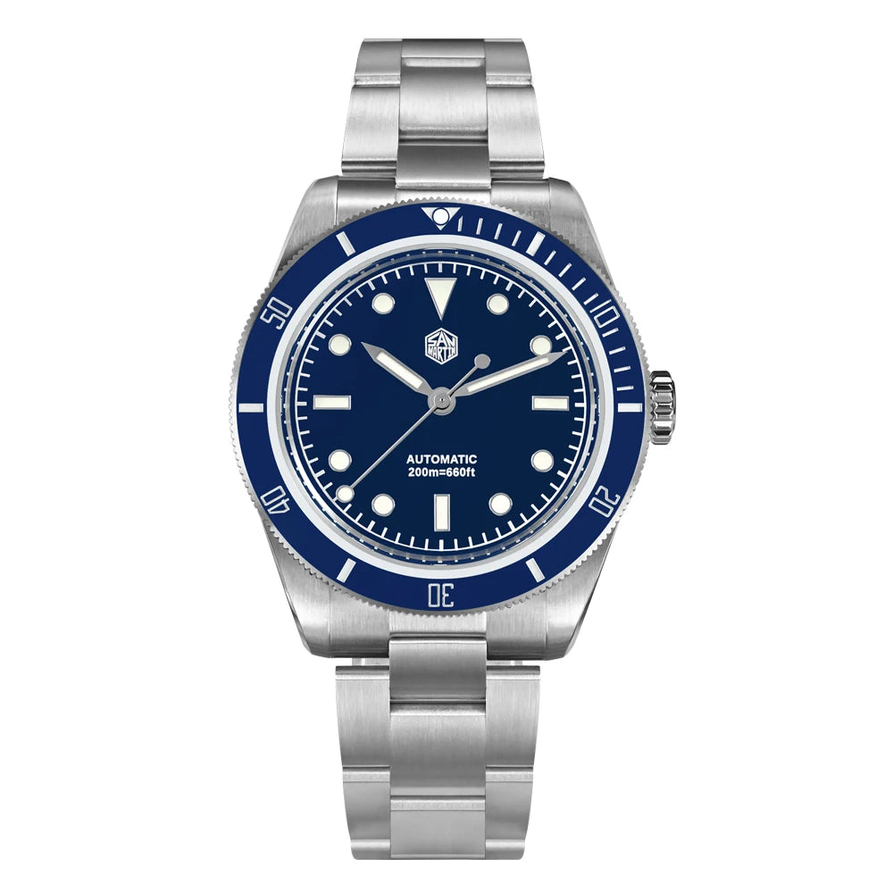 San Martin SN004 Upgraded 38mm 6200 Diver Watch for Men 6200 NH35 Automatic Mechanical Watches Luxury Sapphire Waterproof 200m