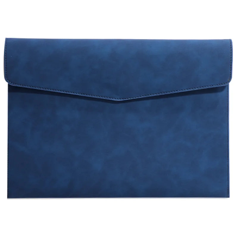 Contract Bill File Bag Professional File Folder Fashion Briefcase Data Package Document Organiser A4 Leather File Folder