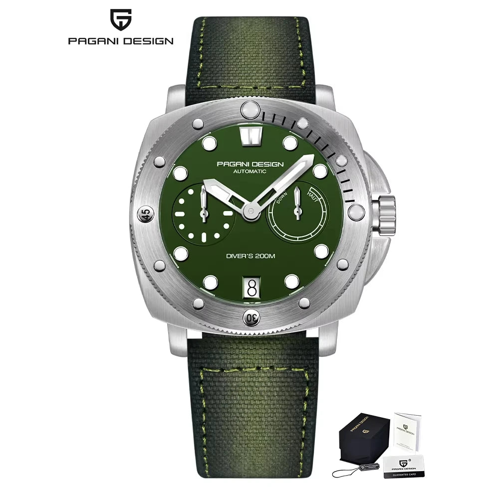 2025 PAGANI DESIGN Luxury Men's Automatic Mechanical Watch Sapphire Stainless Steel PD1767 Diving Waterproof Watch reloj hombre