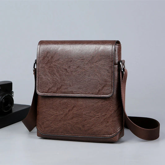 The new men's crossbody bag, shoulder bag, and retro upright business casual bag are Valentine's Day gifts for husbands or boyfr