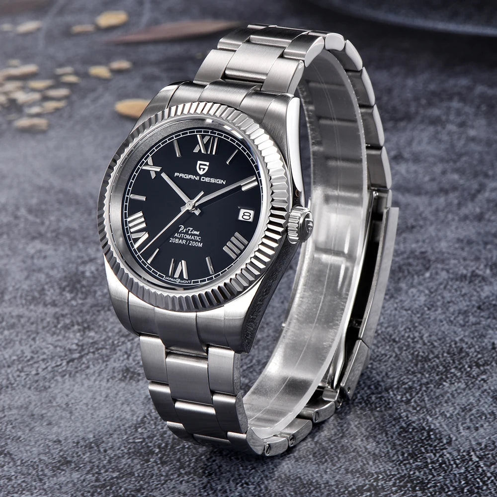 2024 New PAGANI DESIGN DD40 Mens Automatic Watches Men Mechanical Wristwatch AR Sapphire Waterproof Stainless Steel Reloj Hombre