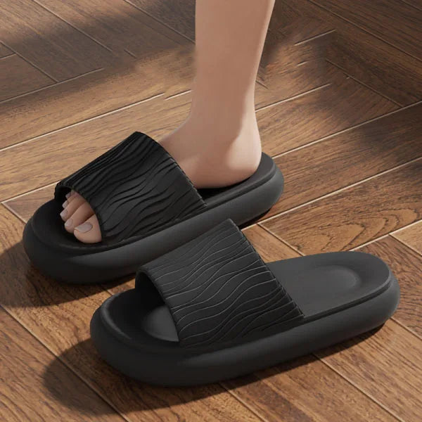 Eva Sweethearts Step On The Sense of Shit Slippers 2025 New Summer Home Wear Soft-soled Non-slip Shoes Simple Women's Slippers