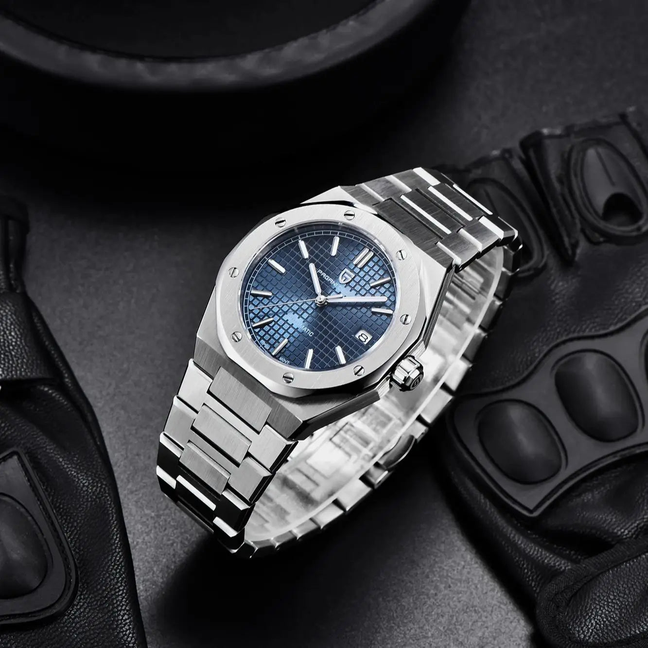 PAGANI DESIGN-Automatic Mechanical Watches for Men, Sapphire Glass AR Coating, Stainless Steel Clock, 40mm, YN55