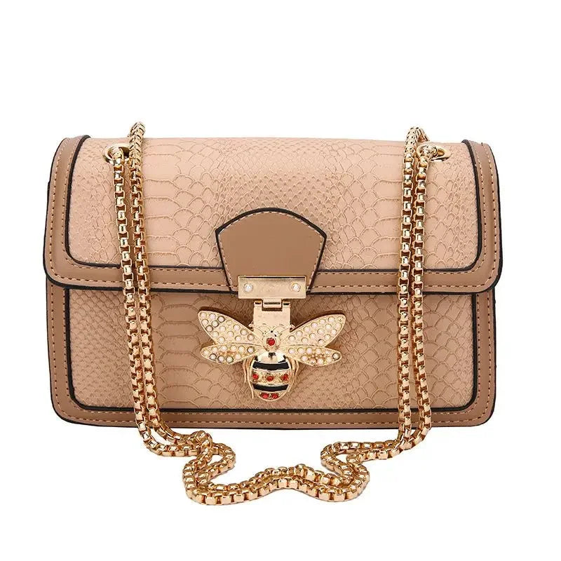 Luxury Handbags for Women Crossbody Bags Bee Lock Tote Casual Flap Purses Crocodile Print Leather Handbag Ladies Shoulder Bags