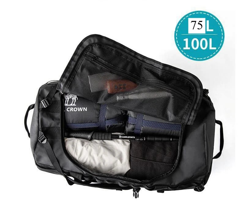 Men large capacity travel handbag business travel bag carry on hand luggage bag 100L ,70 L travelling bag Men travel duffle