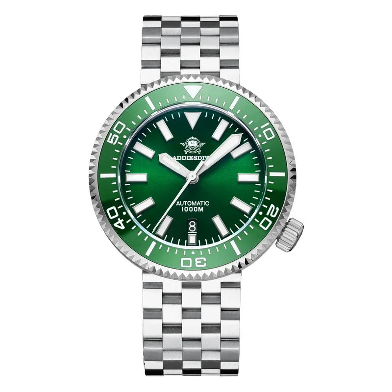 ADDIESDIVE MY-H6 1000m Men's Diving Watch Sapphire Glass Automatic Mechanical Wristwatch Super Luminous Calendar Luxury Watches