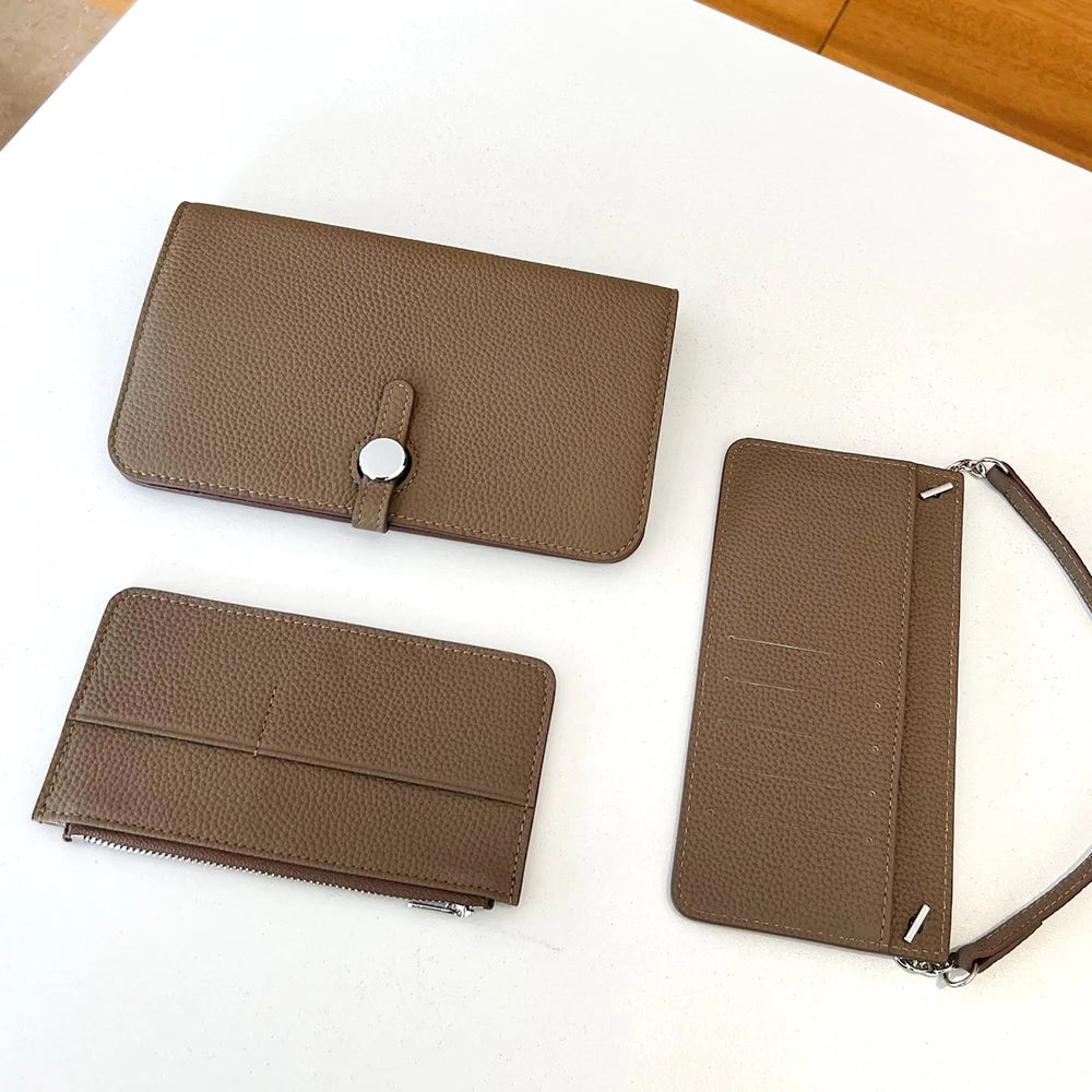 Luxury Design Women Crossbody Bag Custom Name Phone Wallet Handbag Arab Personalize Letters Genuine Leather Female Clutch Bag