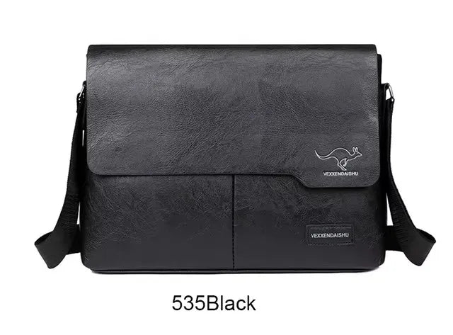 Men Shoulder Bag For IPAD Leather Business Handbag Men Messenger Bag Large Side Sling Bag Fashion Man Crossbody Briefcase