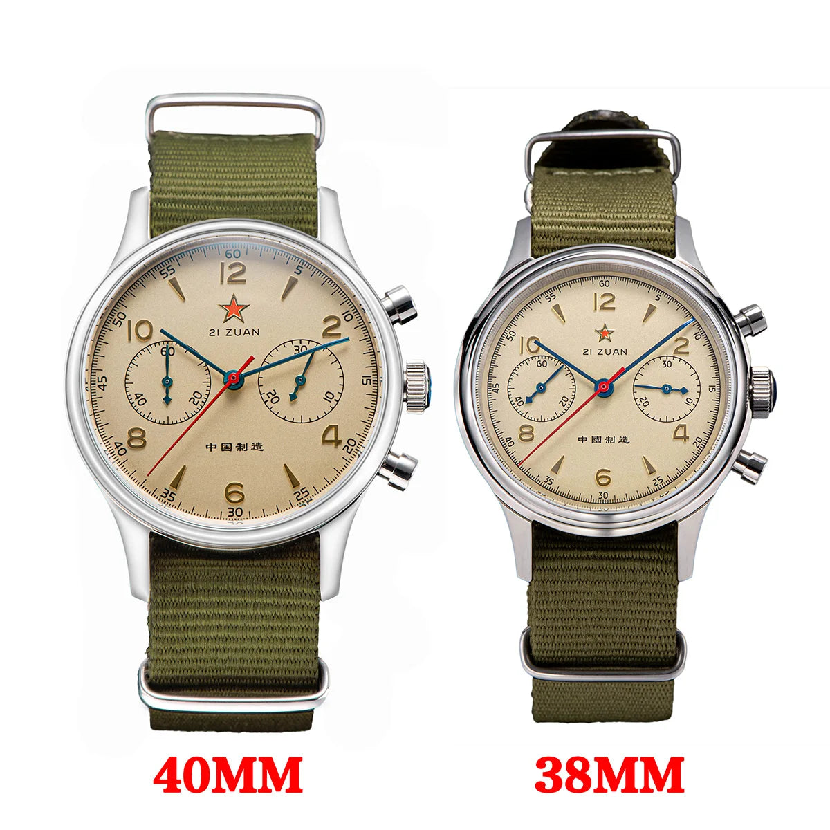 China 1963 Polit Chronograph Watch 40mm Aviation for Men Original ST1901 Movement Gooseneck Mechanical Sapphire 38 Reloj Homber