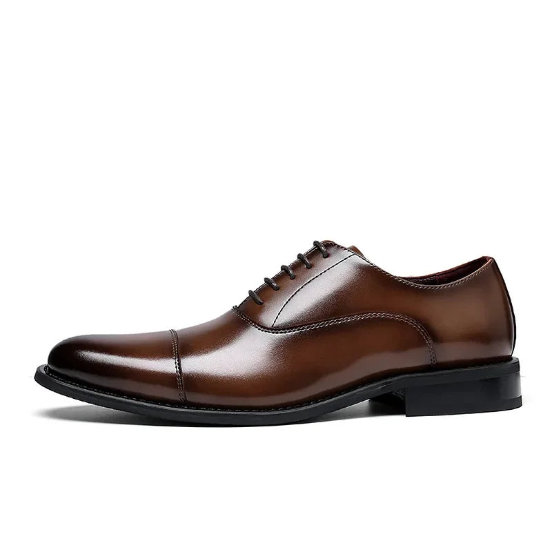 Man Genuine Leather Shoes Rubber Sole Man Business Office Male Dress Leather Wedding Party Shoes Plus 48 Men Italian Shoe