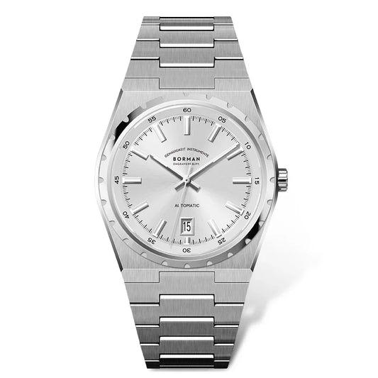 BORMAN Mens Automatic Watches 40mm Mechanical Wristwatch Ultrathick 10mm 5Bar Waterproof Sapphire Mirror Luminous Miyota 9015