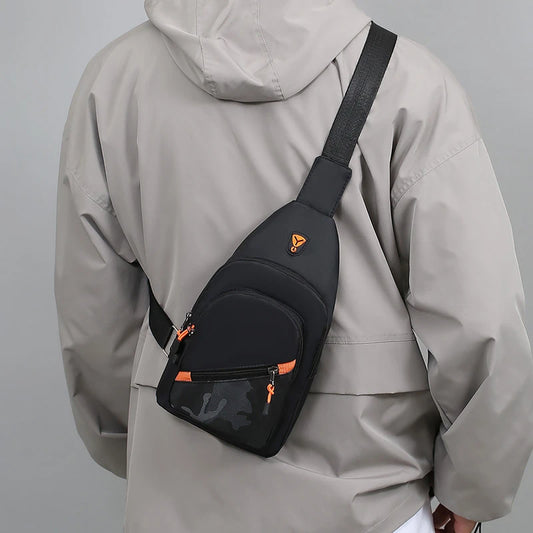 Chest Bag Men's One Shoulder Crossbody Bag Large Capacity Outdoor Sports Leisure Fashion Small Shoulder Bag Backpack Men's