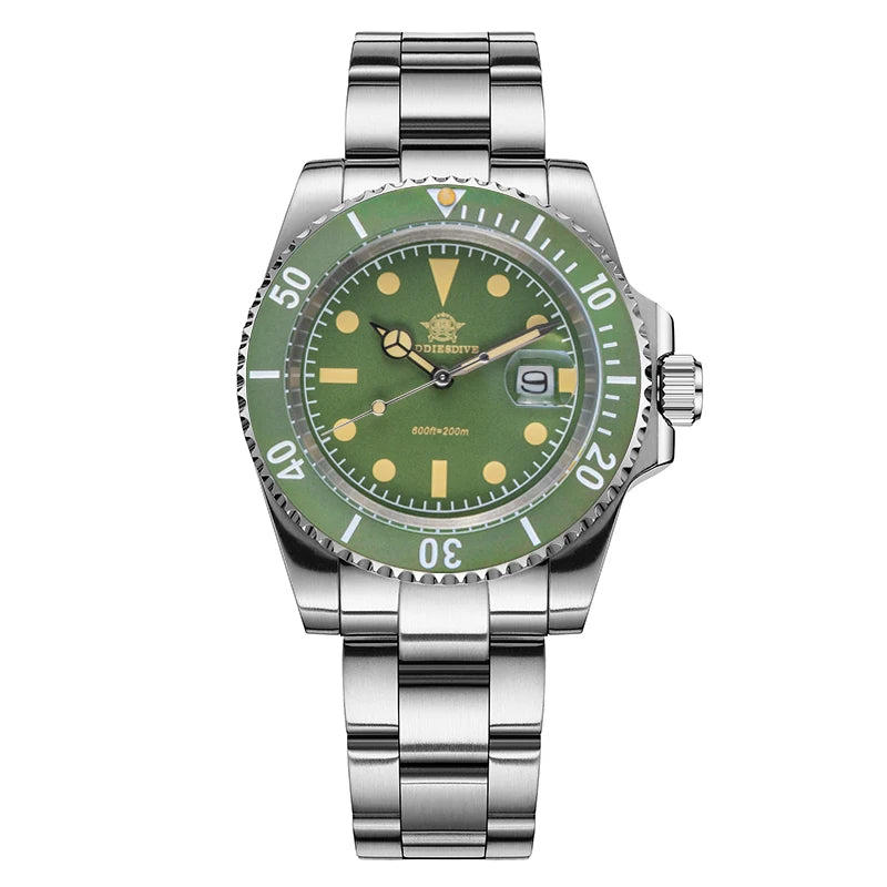 ADDIESDIVE AD2054 Quartz Watch 200M Waterproof Stainless Steel Men's Watches Super Luminous Miyota 2115 Reloj Hombre WristWatch