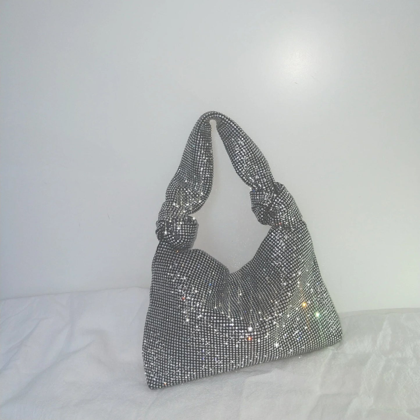 Handbags for Women Silver Black Rhinestone Evening Bags Small Clutches Bag New Sac A Main Femme Fashion Mini Sacs Luxury Bags