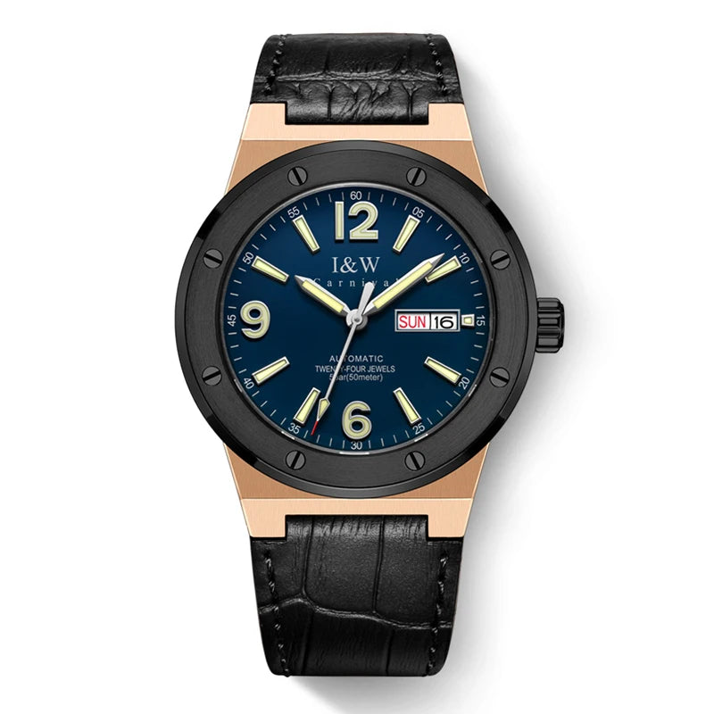 IW New Fashion Date Men Watch NH36 Automatic Movement Luminous Top Brand Luxury Sports Mechanical Watch Relogio Masculino