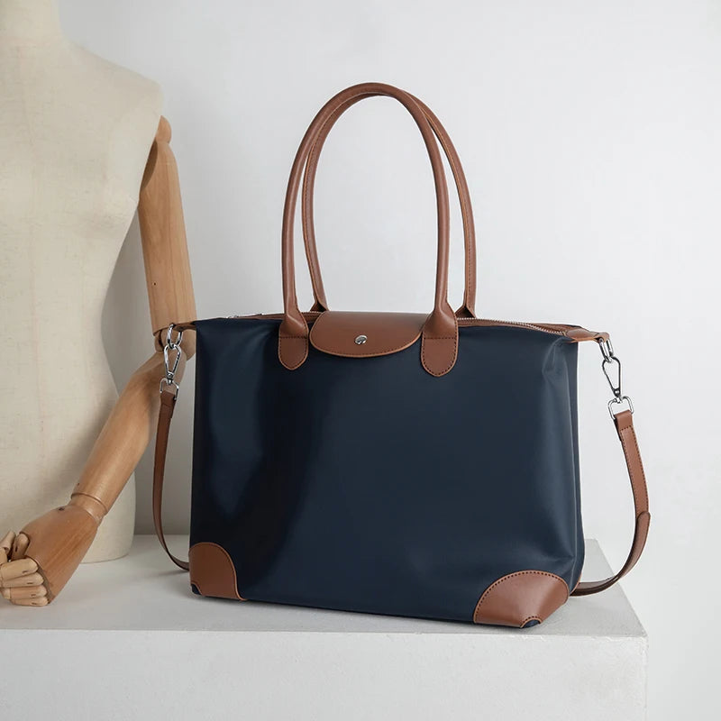 Women's Tote Bag Large Capacity Waterproof Oxford Cloth Women Shoulder Bag Luxury Designer Crossbody Bags Foldable Handbags