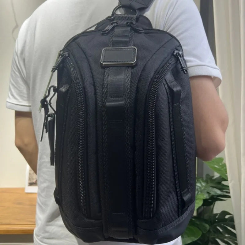 Ballistic Nylon Shoulder Bag ALPHA Men's Chest Bag Multifunctional Backpack IPad Crossbody Bag 232743