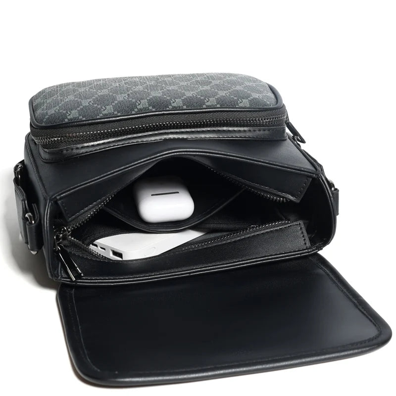Vintage Style Men's Bag Handbag High Quality PU Leather Man Crossbody Bag Business Style Men's Handbag Travel Shoulder Bag Bolsa