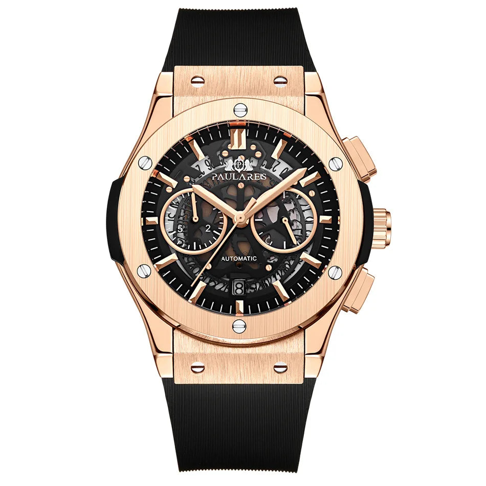 PAULAREIS P Brand Fashion Luxury Men's Quartz Watches Waterproof Luxury Watch Sport Clock Men Classic Business Wristwatch Male