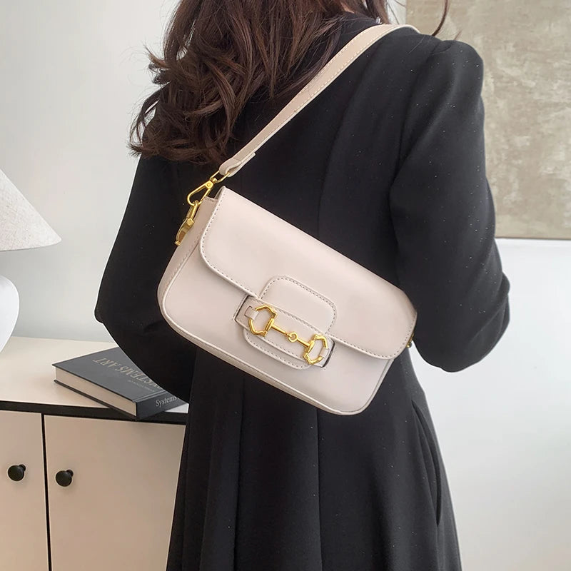 Elegant Leather Handbag For Women - Designer Crossbody Shoulder Bag Ladies Tote Premium Messenger Purse