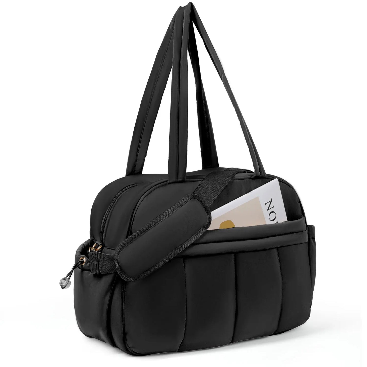 Weekender Bags Quilted Travel Duffel Bag,Large Puffer Duffle Bag,Travel Gym Weekend Workout,Carry on Bag for Airplanes