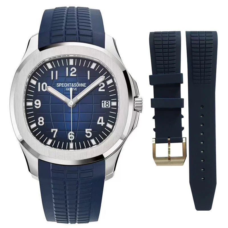 2025 Luxury Specht&Sohne Automatic Watches For Men Rubber Strap Miyota 8215 Movt Classic Sport Wrist Watch Relogio Masculino