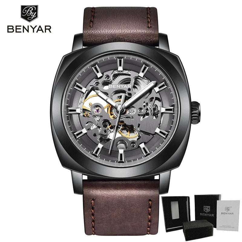 BENYAR Men's Watches Top Brand Luxury Business Automatic Mechanical Watch Men Waterproof Sport Wrist Watches Relogio Masculino
