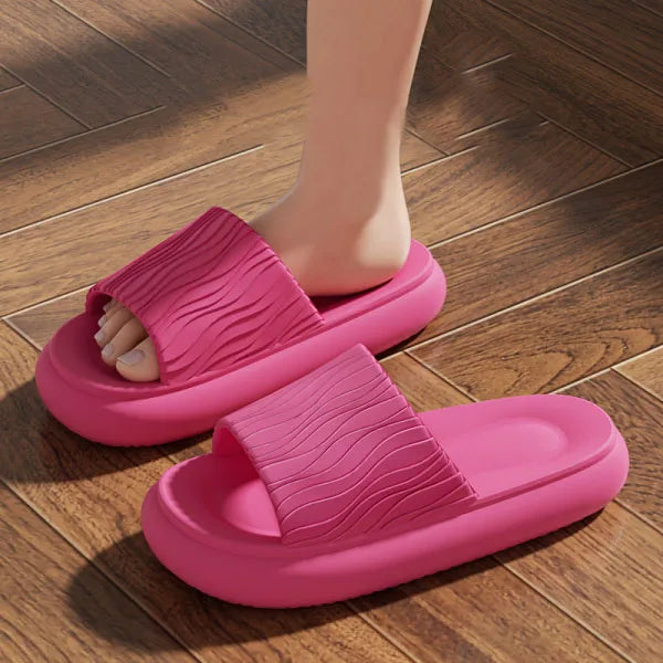 Eva Sweethearts Step On The Sense of Shit Slippers 2025 New Summer Home Wear Soft-soled Non-slip Shoes Simple Women's Slippers