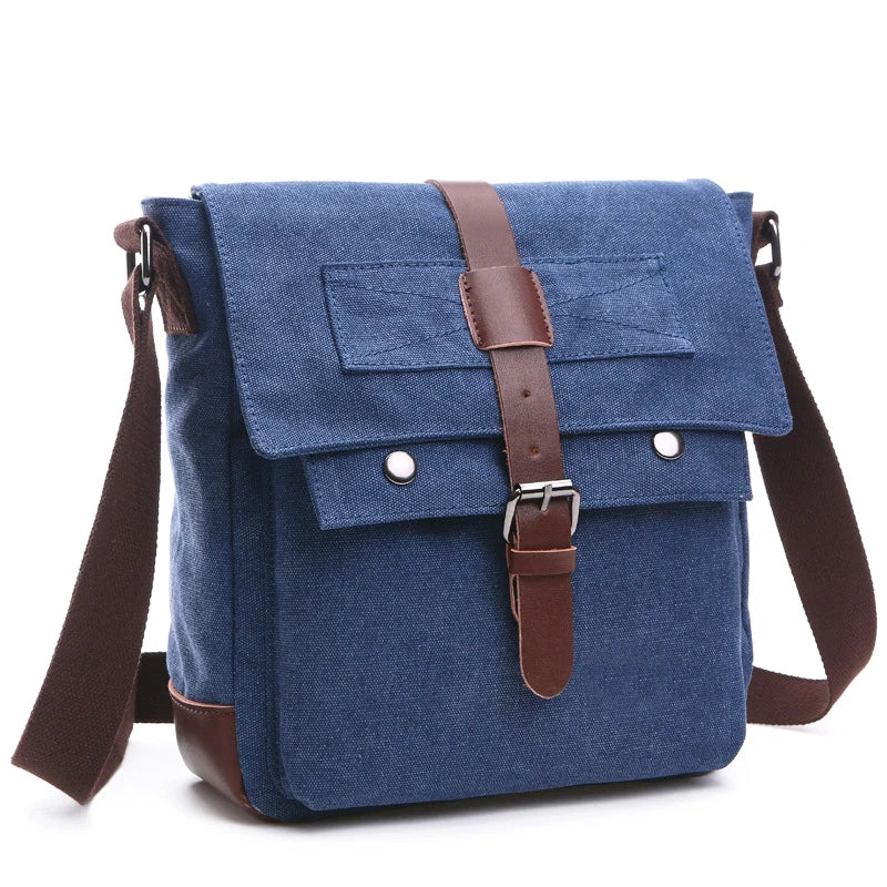 New Men Messenger Bags vintage Canvas Handbags Leisure Work Travel Bag Man Business Crossbody Bags Briefcase for Male