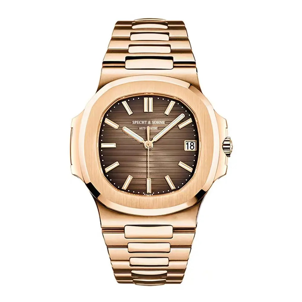 Specht&Sohne New Mess Pink Color Mechanical Watches For Men Japan Miyota 8215 Automatic Watch Sapphire  Steel Classic 5711 Clock