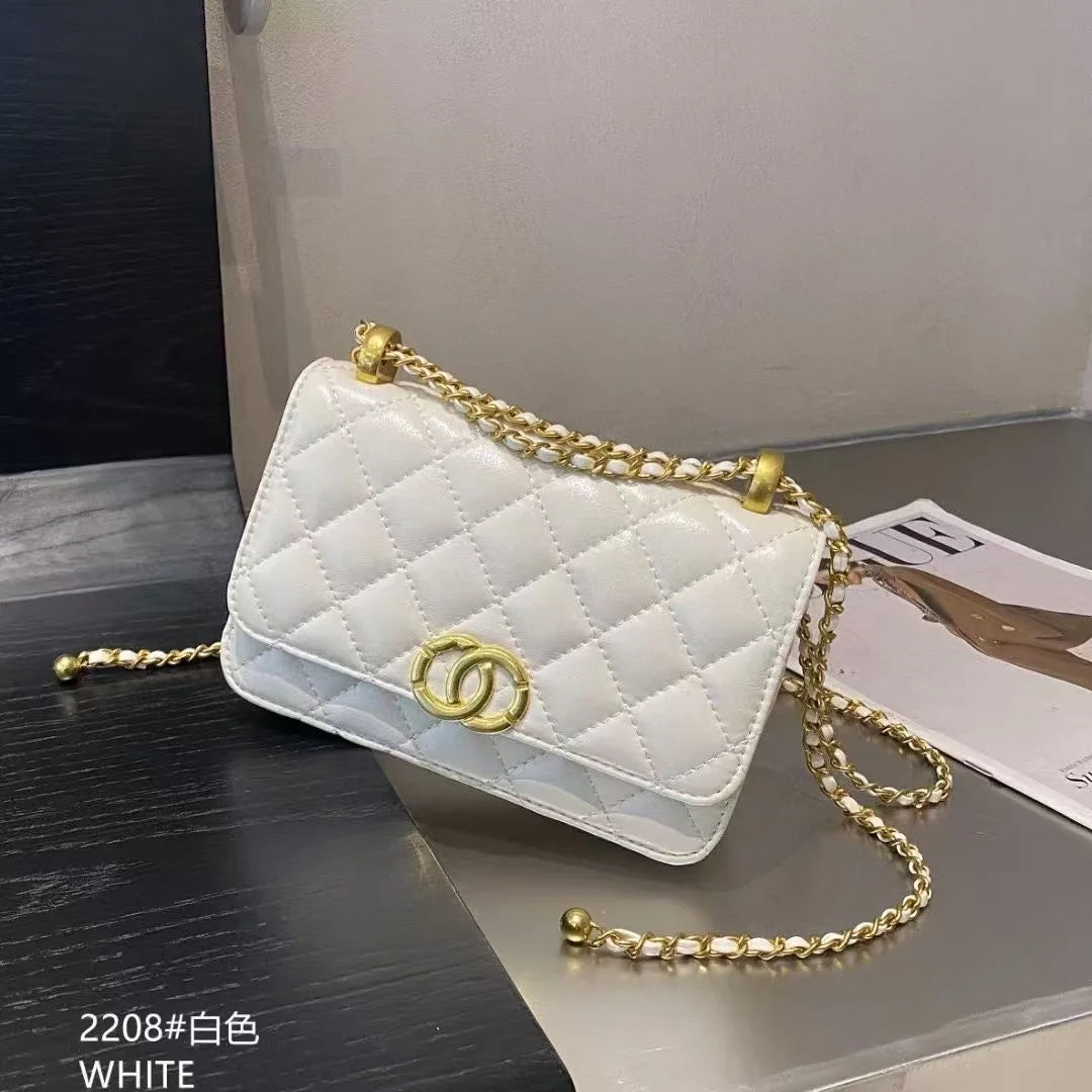 Classic Leather Handbag for Women Luxury Brand Famous Designer Elegant Shoulder Bag with Spacious Design