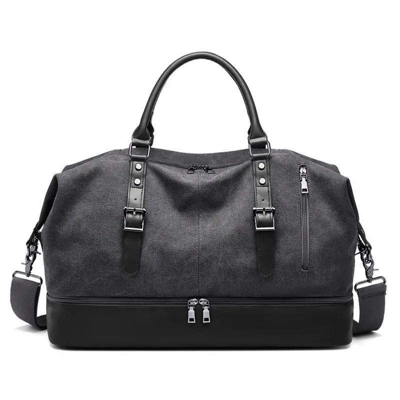SWISS MILITARY Handheld travel Bag Large Capacity Retro Bag Canvas Multifunctional Luggage Bag Anti Theft Travel Bag