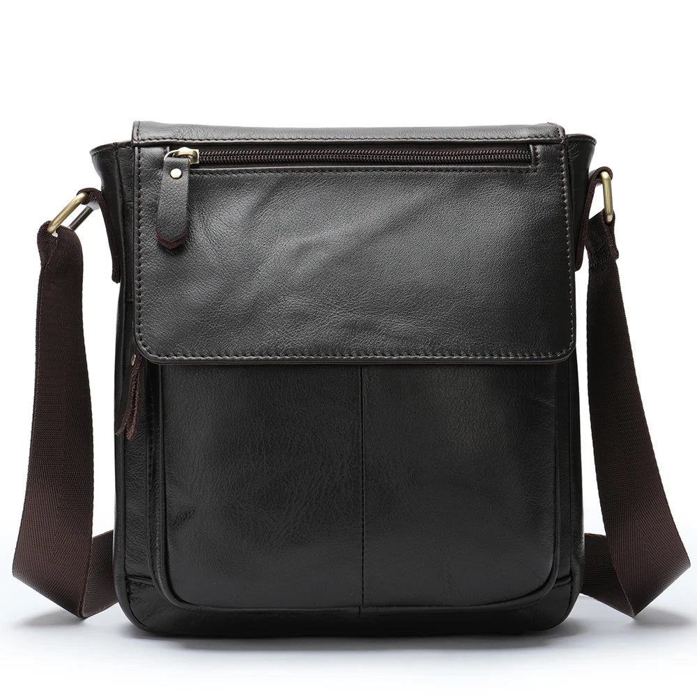 WESTAL Men's Bags Genuine Leather Messenger Bag Crossbody Shoulder Bags For Male Casual Handbag Men Sling Pack For Work Business