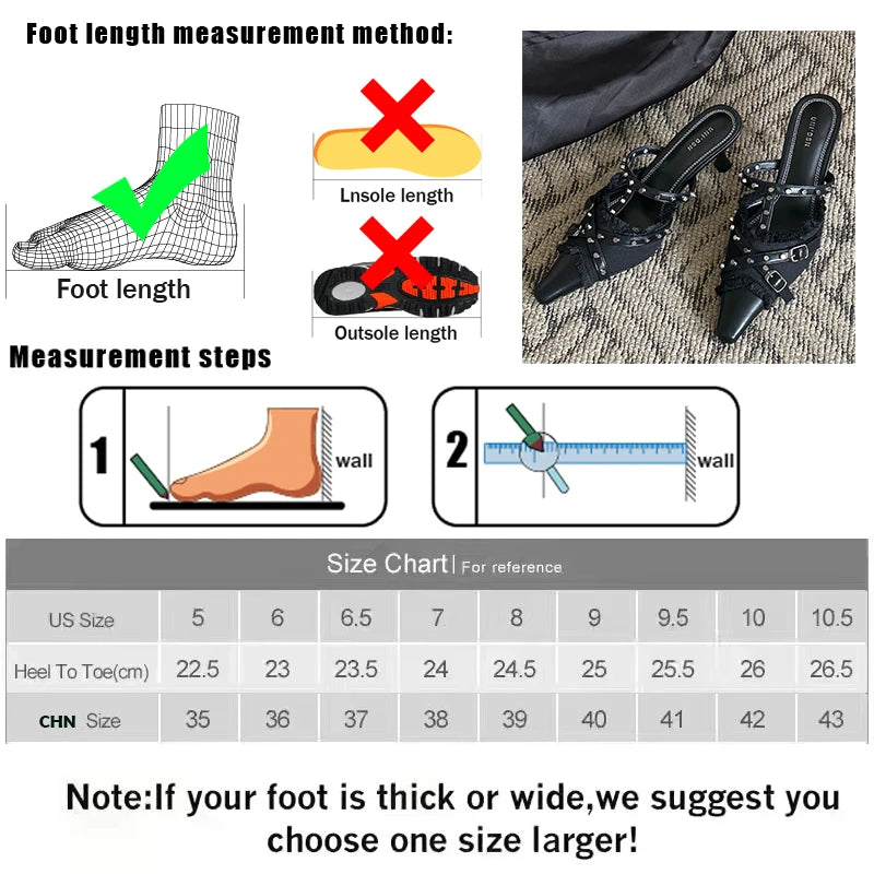 Female Shoes For Thin High Heels Pointed Toe Elegant Ladies Sandals Slingbacks Slides Fashion 2025 Footwear Black Women Pumps